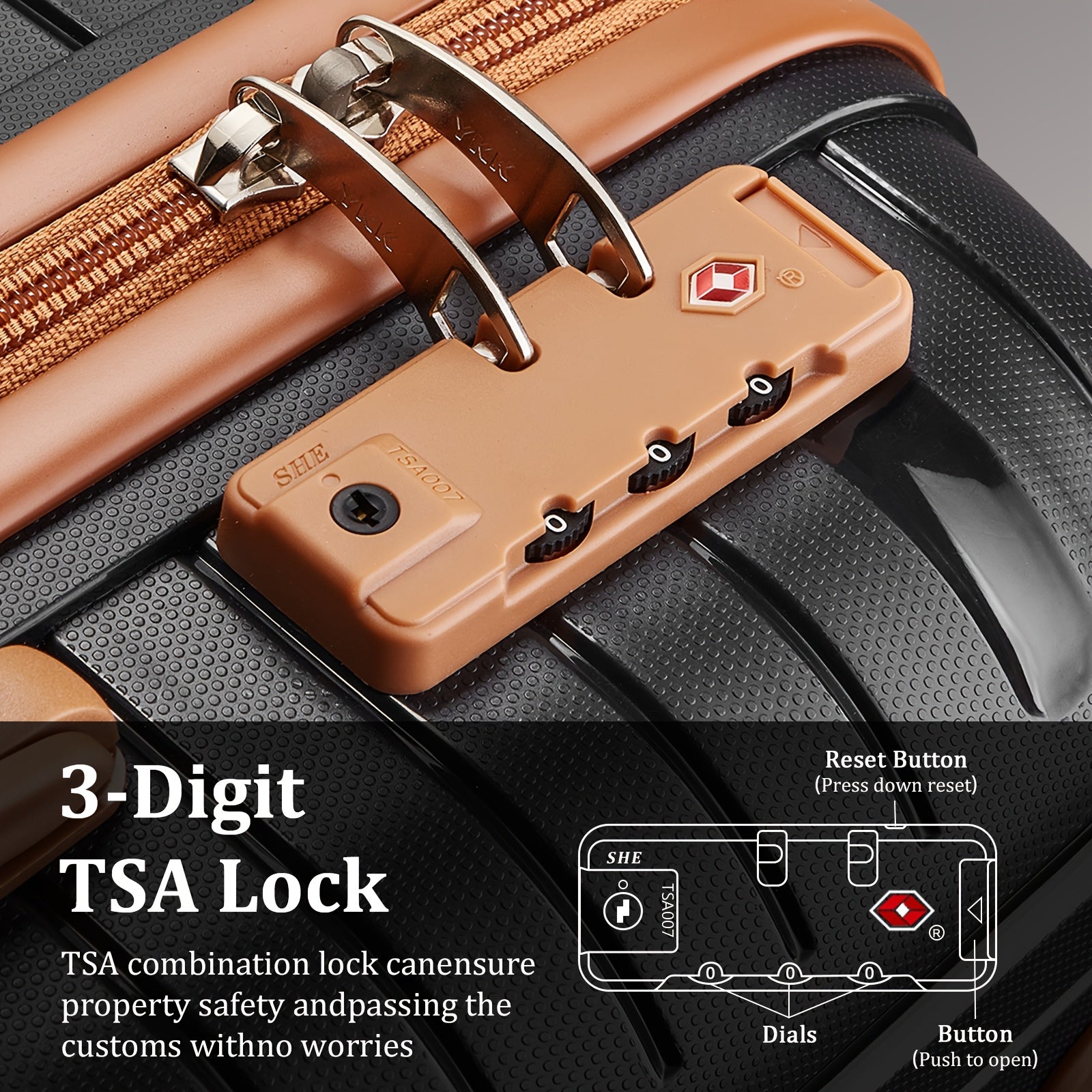 Valigia da viaggio, Set di organizer multipezzo con cinturino nero per uso quotidiano e tempo libero – vista dettagliata 4