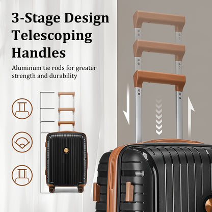 Valigia da viaggio, Set di organizer multipezzo con cinturino nero per uso quotidiano e tempo libero – vista dettagliata 6
