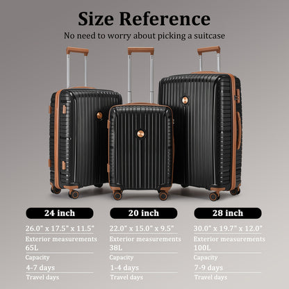 Valigia da viaggio, Set di organizer multipezzo con cinturino nero per uso quotidiano e tempo libero – vista dettagliata 10