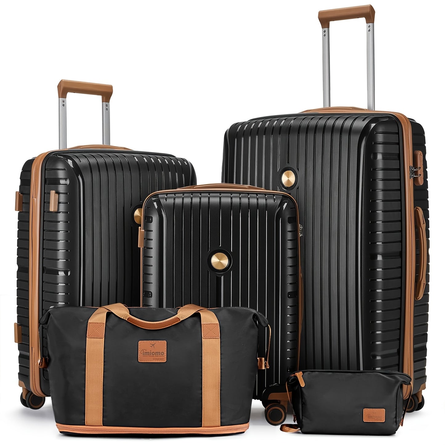 Valigia da viaggio, Set di organizer multipezzo con cinturino nero per uso quotidiano e tempo libero – vista dettagliata 14