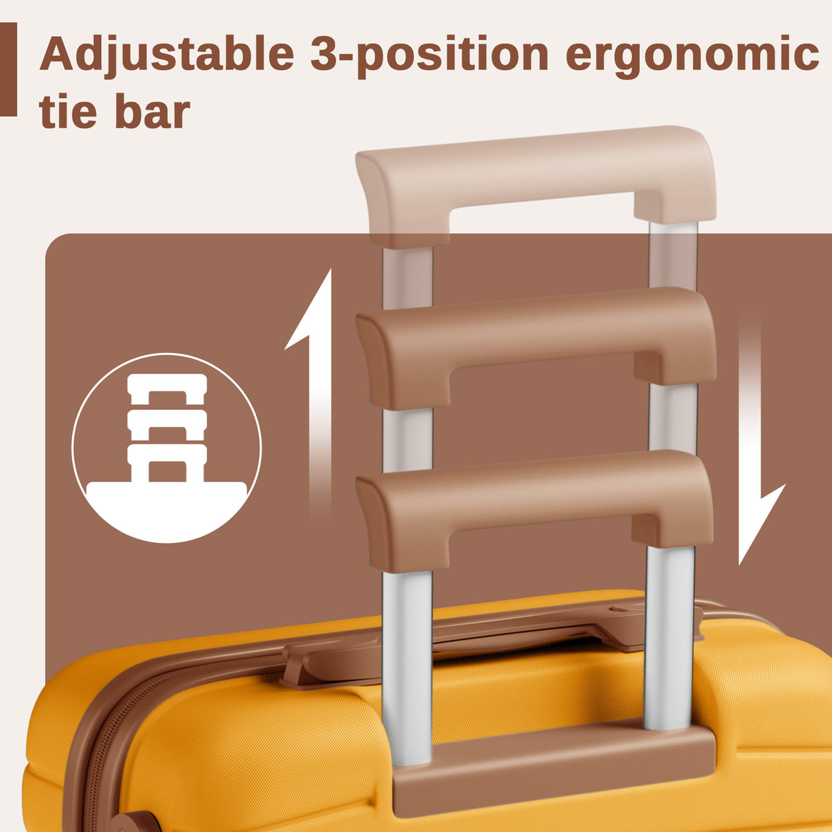 Valigia Kono, guscio rigido ABS per campeggio e viaggio – vista dettagliata 68