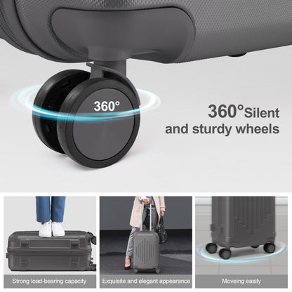 Valigia, rotazione 360° per campeggio e viaggio – vista dettagliata 14