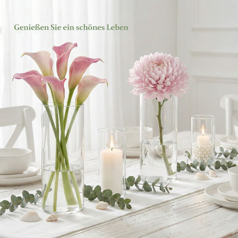 Vasi in Vetro, 25 cm per Tulipani e Candele – vista dettagliata 14