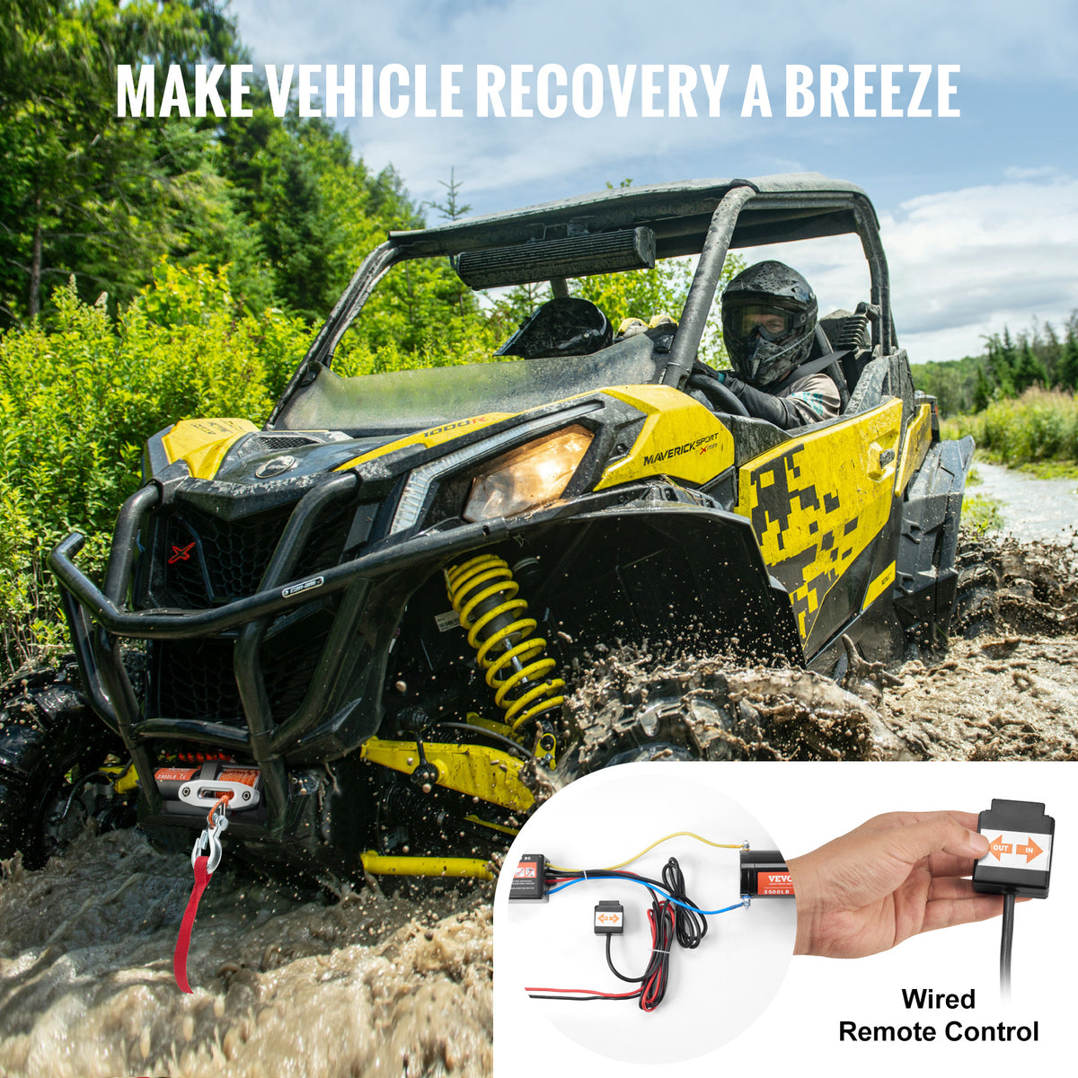 Verricello Elettrico ATV UTV, 1587.6 kg per uso quotidiano e casa – vista dettagliata 5