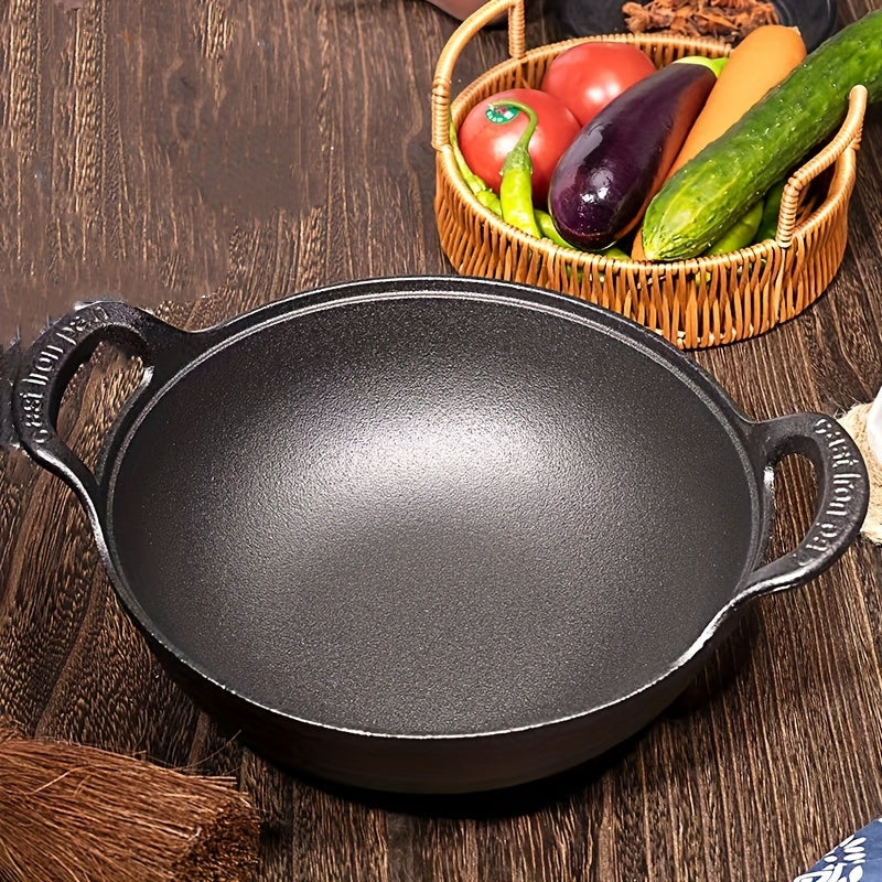 Wok in ghisa, 7,87 pollici per campeggio e viaggio – vista dettagliata 10