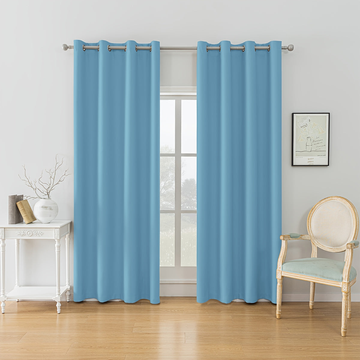 Ystyle Tende a Due Pezzi, Beige per camera da letto e letto – vista dettagliata 2