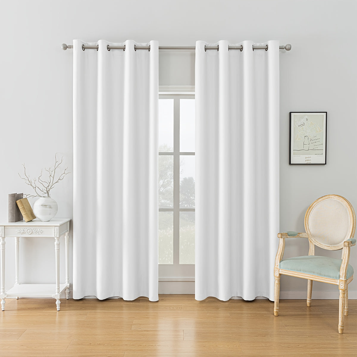 Ystyle Tende a Due Pezzi, Beige per camera da letto e letto – vista dettagliata 22