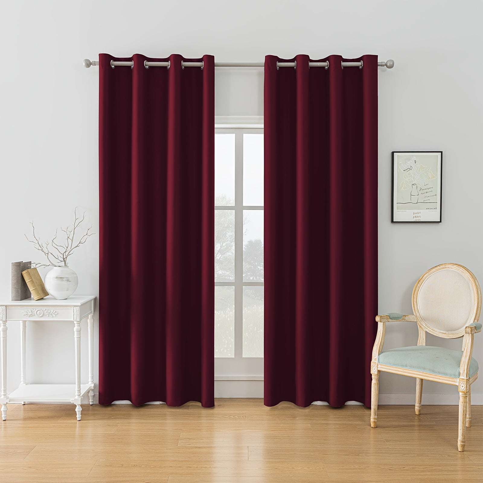 Ystyle Tende a Due Pezzi, Beige per camera da letto e letto – vista dettagliata 25