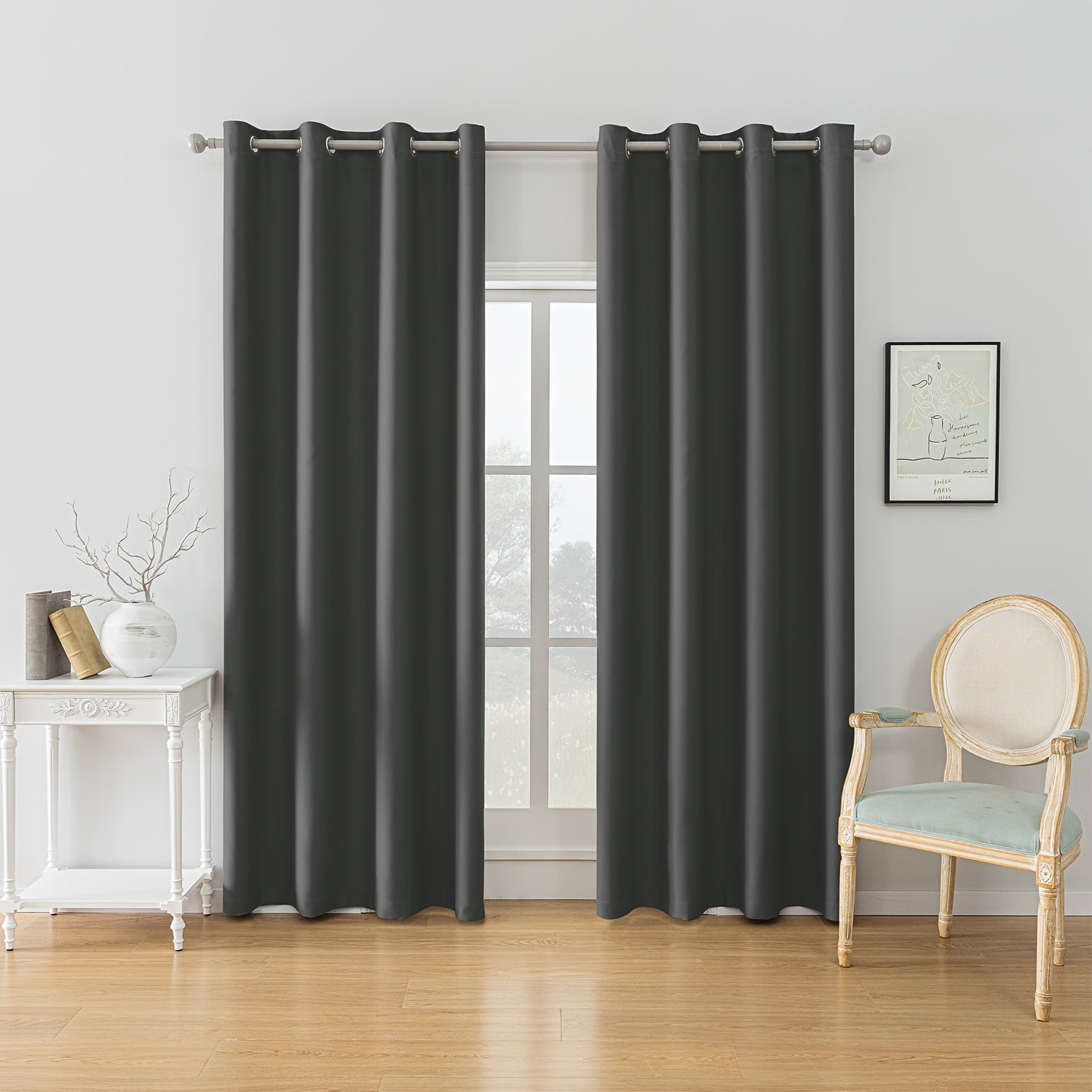 Ystyle Tende a Due Pezzi, Beige per camera da letto e letto – vista dettagliata 31