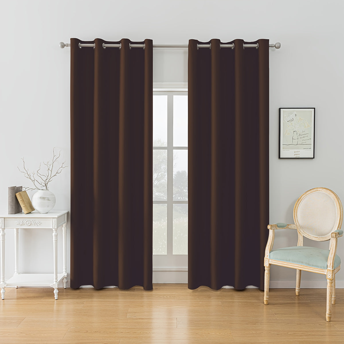 Ystyle Tende a Due Pezzi, Beige per camera da letto e letto – vista dettagliata 32